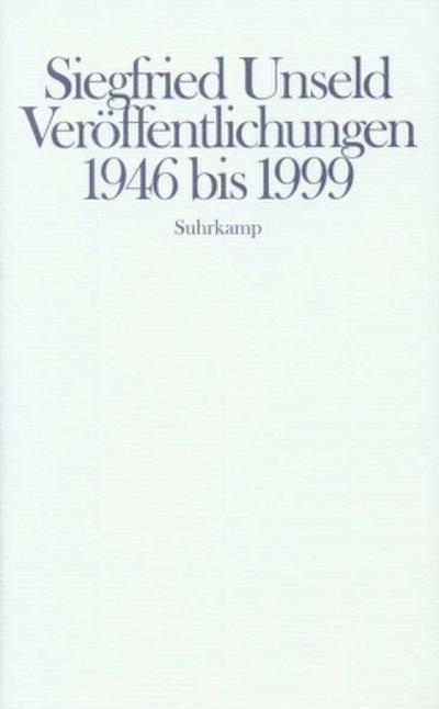 Veröffentlichungen 1946 bis 1999