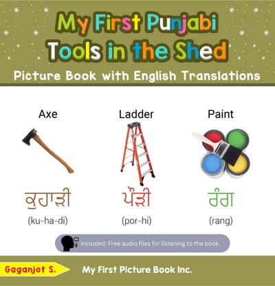 My First Punjabi Tools in the Shed Picture Book with English Translations (Teach & Learn Basic Punjabi words for Children, #5)