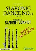 Slavonic Dance no.1 - Clarinet Quartet score & parts