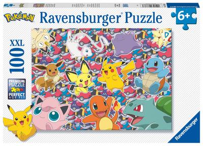 Ravensburger Kinderpuzzle 13338 - Bereit zu kämpfen! - 100 Teile XXL Pokémon Puzzle für Kinder ab 6 Jahren