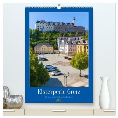 Elsterperle Greiz (hochwertiger Premium Wandkalender 2026 DIN A2 hoch), Kunstdruck in Hochglanz