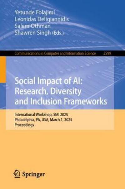 Social Impact of AI: Research, Diversity and Inclusion Frameworks