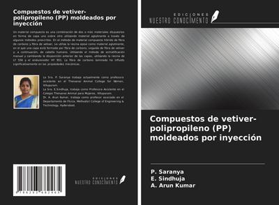 Compuestos de vetiver-polipropileno (PP) moldeados por inyección