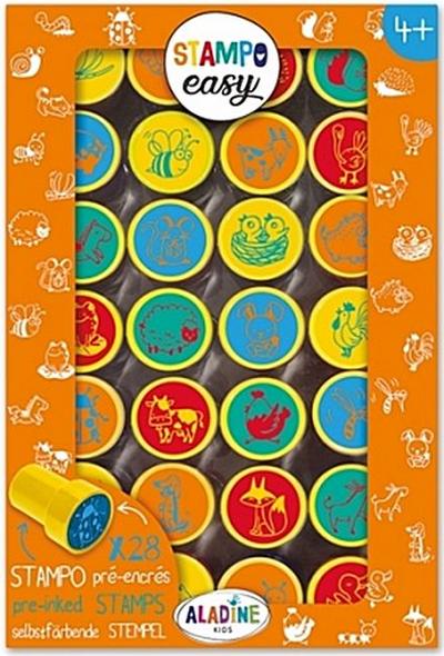 Aladine 03624 Stampo Easy Stempelset, Mehrfarbig