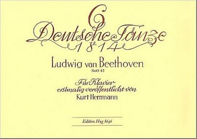 6 Deutsche Tänze 1814 (No. O42)für Klavier