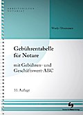Gebührentabelle für Notare: mit Gebühren- und Geschäftswert-ABC (Arbeitshilfen Notariat)