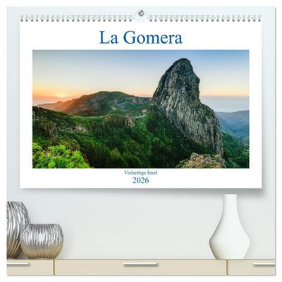 La Gomera - Vielseitige Insel (hochwertiger Premium Wandkalender 2026 DIN A2 quer), Kunstdruck in Hochglanz