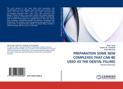 PREPARATION SOME NEW COMPLEXES THAT CAN BE USED AS THE DENTAL FILLING