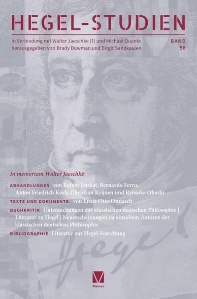 Hegel-Studien Band 56