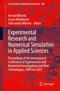 Experimental Research and Numerical Simulation in Applied Sciences