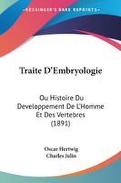 Traite D’Embryologie