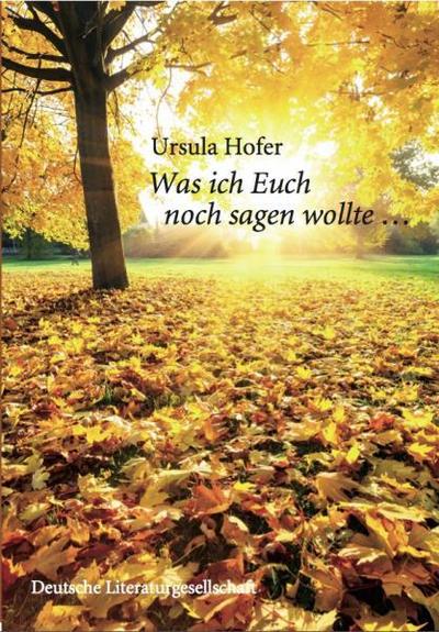 Was ich Euch noch sagen wollte...