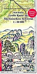 Große Karte der Sächsischen Schweiz 1:30000
