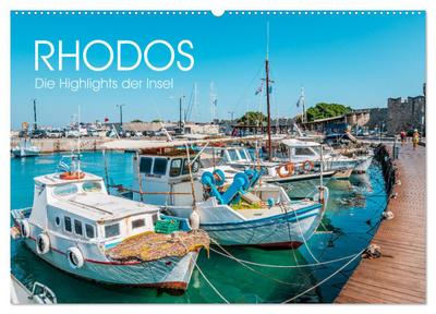 Rhodos - Die Highlights der Insel (Wandkalender 2026 DIN A2 quer), CALVENDO Monatskalender