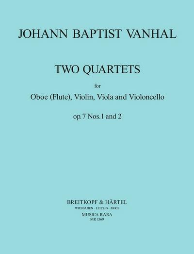 Quartette op.7,1-2für Oboe, Violine, Viola and Violoncello