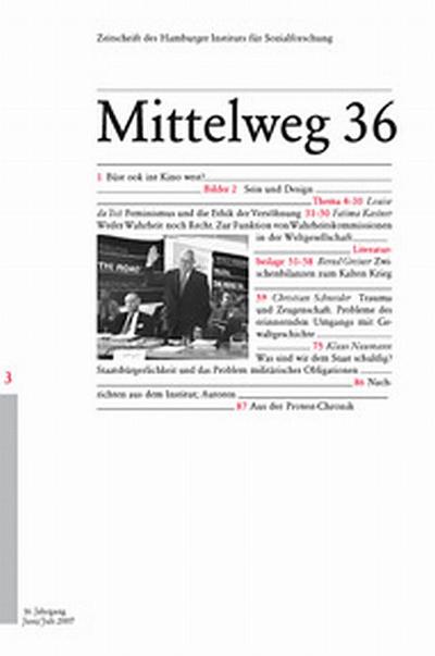 Wahrheitskommissionen: Mittelweg 36, Zeitschrift des Hamburger Instituts für Sozialforschung, Heft 3/2007