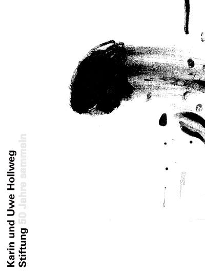 Hollweg Stiftung – 50 Jahre sammeln: Hollway Foundation - 50 Years (Zeitgenössische Kunst)