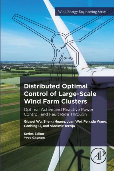 Distributed Optimal Control of Large-Scale Wind Farm Clusters