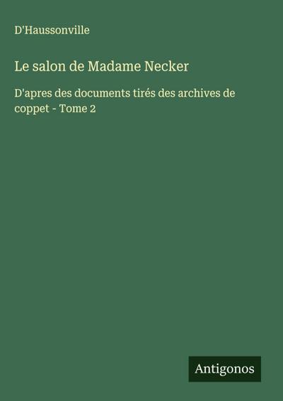 Le salon de Madame Necker