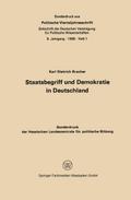 Staatsbegriff und Demokratie in Deutschland