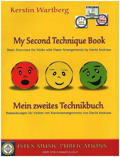 Mein zweites Technikbuch (+Download)für Violine (z.T. mit Klavier) (en/dt)