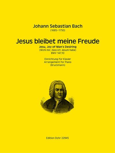 Jesus bleibet meine Freude BWV147,10für Klavier