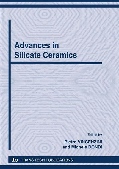 12th INTERNATIONAL CERAMICS CONGRESS PART G