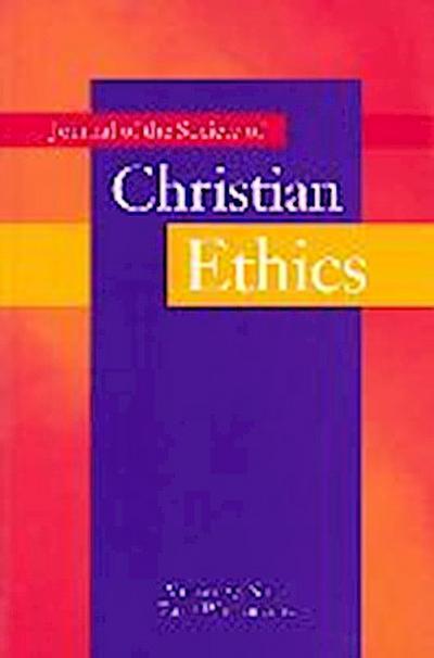 Journal of the Society of Christian Ethics: Fall/Winter 2007, Volume 27, No. 2