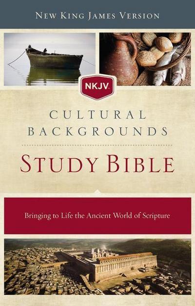NKJV, Cultural Backgrounds Study Bible, Hardcover, Red Letter Edition