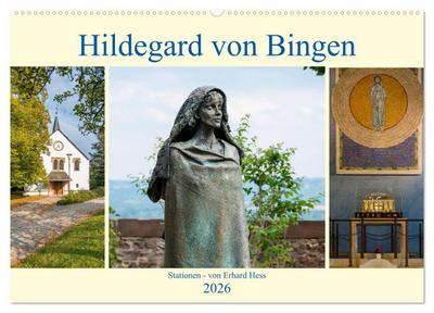 Hildegard von Bingen - Stationen (Wandkalender 2026 DIN A2 quer), CALVENDO Monatskalender