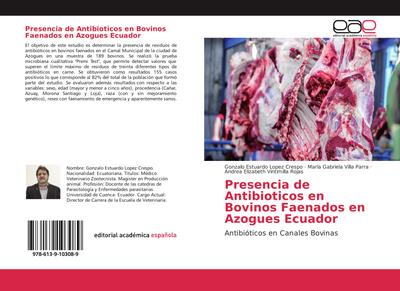 Presencia de Antibioticos en Bovinos Faenados en Azogues Ecuador