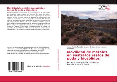 Movilidad de metales en sustratos restos de poda y biosólidos