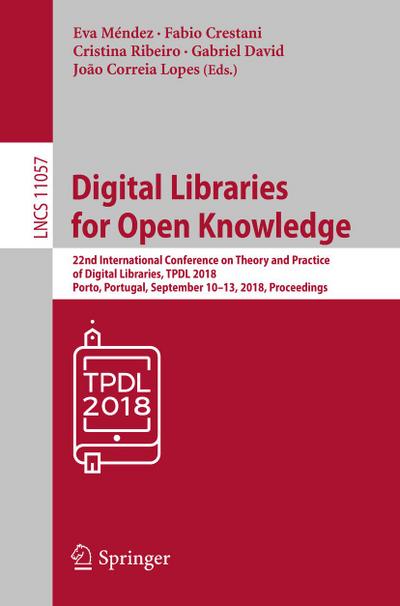 Digital Libraries for Open Knowledge