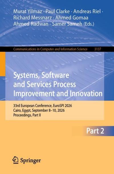Systems, Software and Services Process Improvement and Innovation