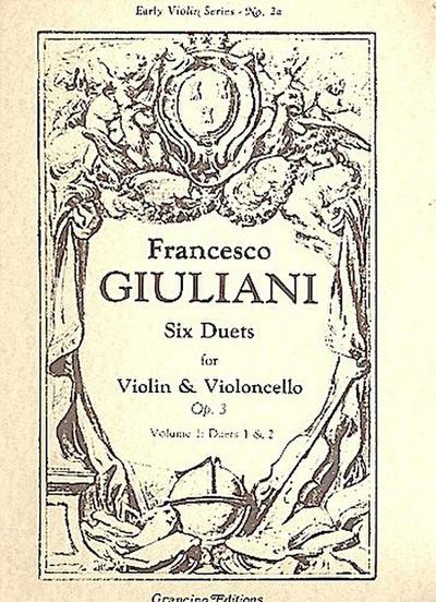 6 Duets op.3 vol.1 (nos.1-2)for violin and violoncello