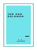 Job and Solomon: Or, The Wisdom of the Old Testament
