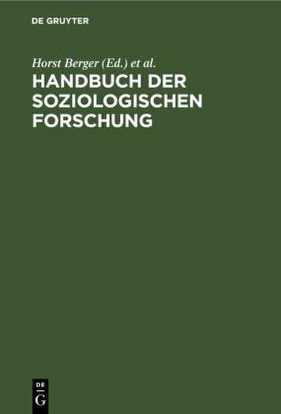 Handbuch der soziologischen Forschung