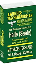 Amtlicher Taschenfahrplan Mitteldeutschland der Reichsbahndirektion Halle und angrenzende Gebiete
