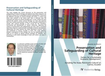 Preservation and Safeguarding of Cultural Heritage