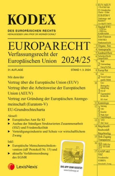 KODEX EU-Verfassungsrecht (Europarecht) 2024/25 - inkl. App