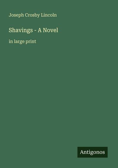 Shavings - A Novel