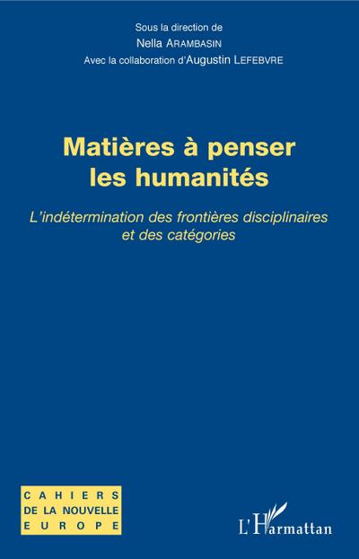 Matieres a penser les humanites
