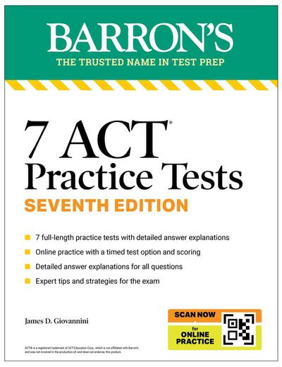 7 ACT Practice Tests, Seventh Edition + Online Practice