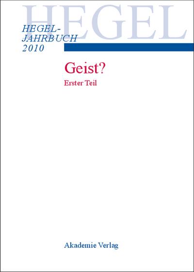 2010 - Geist ? Erster Teil