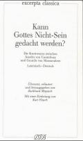 Kann Gottes Nicht-Sein gedacht werden?