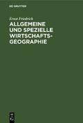 Allgemeine und spezielle Wirtschaftsgeographie
