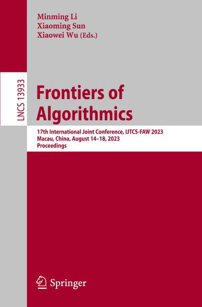 Frontiers of Algorithmics