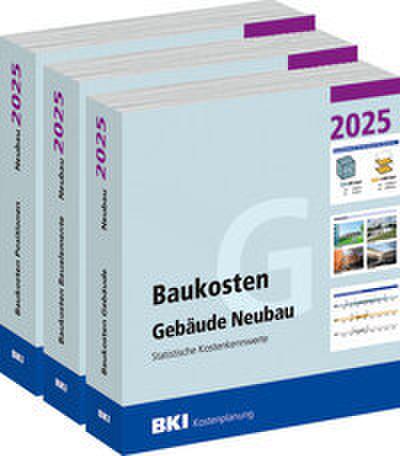 BKI Baukosten Gebäude + Positionen + Bauelemente Neubau 2025