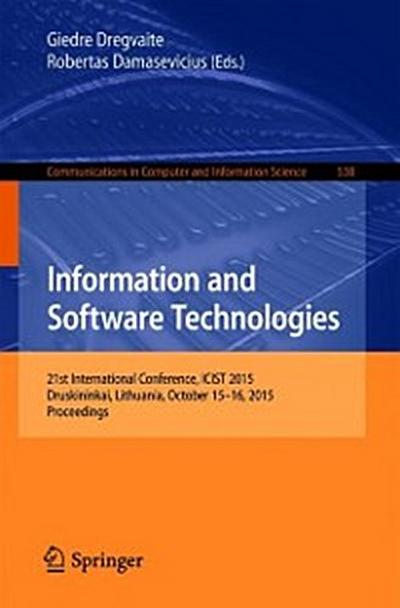 Information and Software Technologies