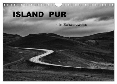 Island pur (Wandkalender 2024 DIN A4 quer), CALVENDO Monatskalender